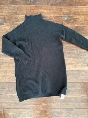 Women’s Black Turtleneck Knit Sweater Dress